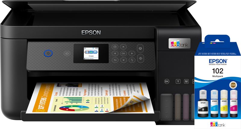 Foto van Epson ecotank et-2851 + 1 set extra inkt