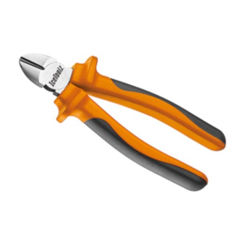 Foto van Icetoolz snijtang comfort-grip 18 cm staal oranje/zilver