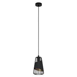 Foto van Eglo austell hanglamp - e27 - 16.5 cm - zwart, goud