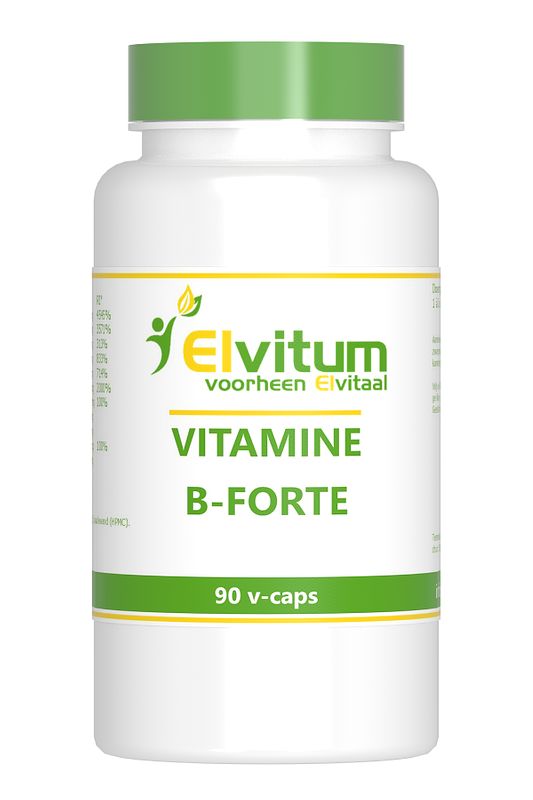 Foto van Elvitum vitamine b-forte gistvrij vegicaps