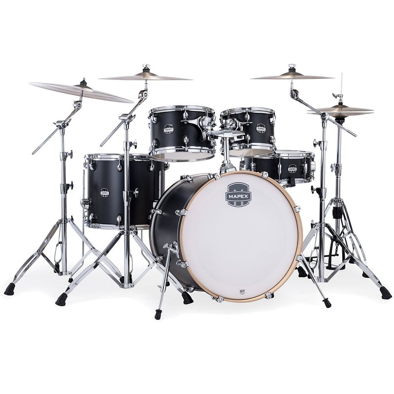 Foto van Mapex mars maple stage matte black 5d. shellset