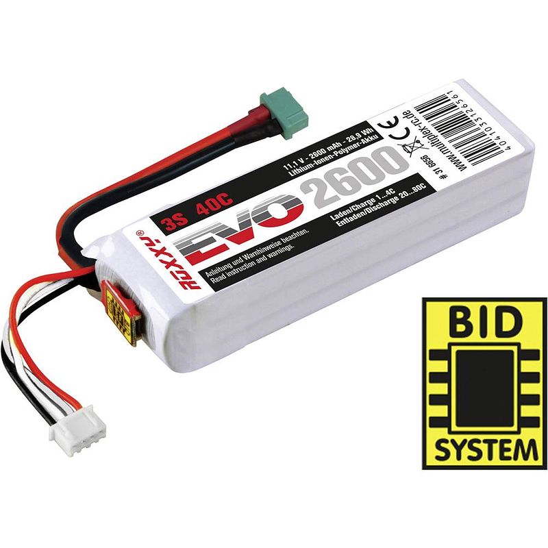 Foto van Roxxy lipo accupack 11.1 v 2600 mah aantal cellen: 3 40 c softcase mpx