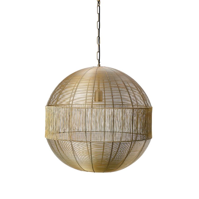 Foto van Light & living - hanglamp pilka - 55x55x56 - goud