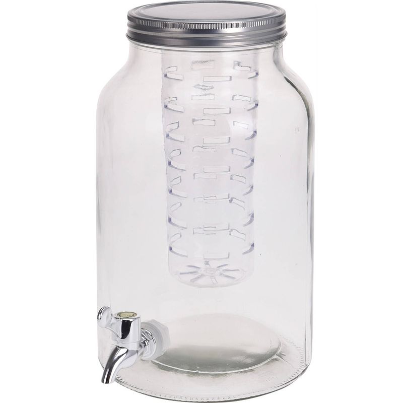 Foto van Glazen drank dispenser met infuser 4 liter - drankdispensers