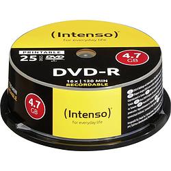 Foto van Intenso 4801154 dvd-r disc 4.7 gb 25 stuk(s) spindel bedrukbaar