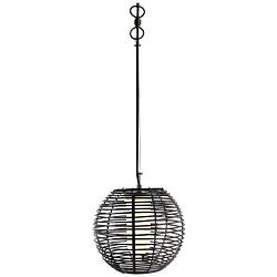 Foto van Deko light velorum 836020 hanglamp e27 zwart, wit