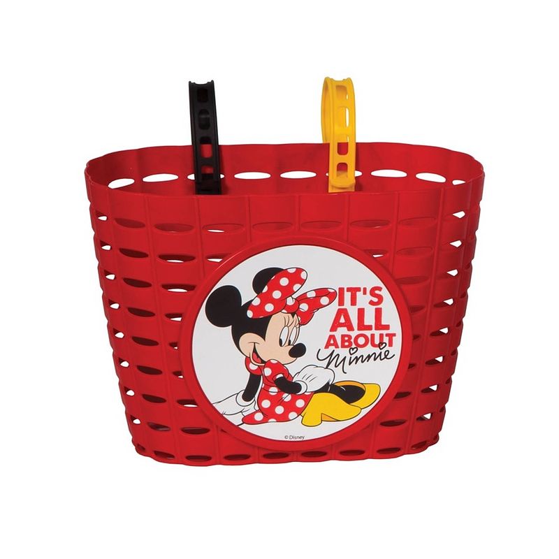 Foto van Widek kinderfietsmandje minnie mouse rood