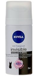 Foto van Nivea invisible for black & white clear deodorant spray mini