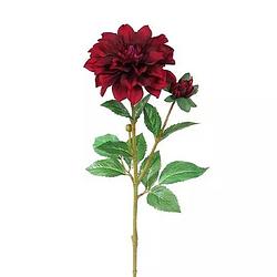 Foto van Dahlia tak donker rood 60 cm kunstplant