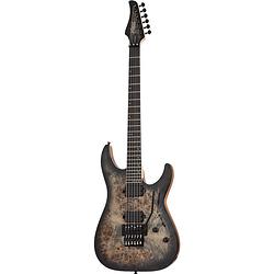 Foto van Schecter c-6 fr pro charcoal burst elektrische gitaar