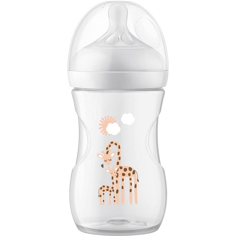 Foto van Philips avent - babyfles - natural response - 1 stuk - giraf - 260ml