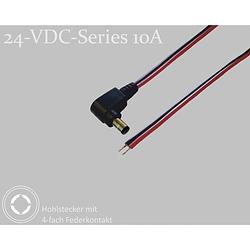 Foto van Bkl electronic dc-connector holle dc-stekker - vertind 5.5 mm 2.1 mm 1.5 m 1 stuk(s) single