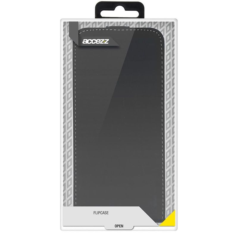 Foto van Accezz flipcase voor apple iphone 14 pro max telefoonhoesje zwart