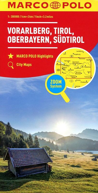 Foto van Marco polo vorarlberg, tirol, hoog-beieren, zuid-tirol 03 - paperback (9783829740487)