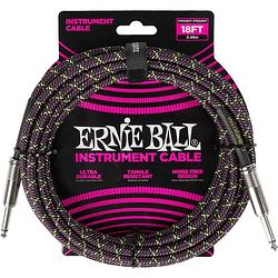 Foto van Ernie ball 6431 braided purple python instrumentkabel 5,5 meter