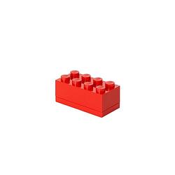 Foto van Set van 6 - opbergbox mini 8, rood - lego