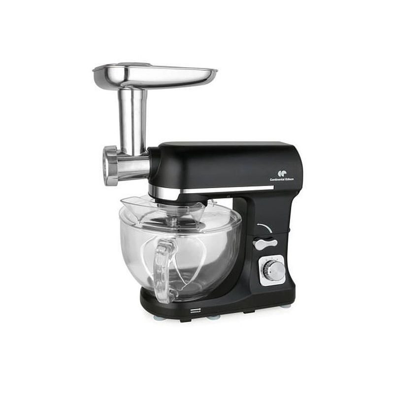 Foto van Continental edison pastry robot - rp1000gb - 1000 watt - black glass bowl