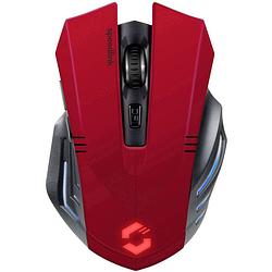 Foto van Speedlink fortus wireless gaming-muis usb optisch rood, zwart 5 toetsen 2400 dpi verlicht, ergonomisch
