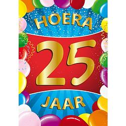 Foto van 25 jaar mega deurposter 59 x 84 cm leeftijd verjaardag feestartikelen - feestposters