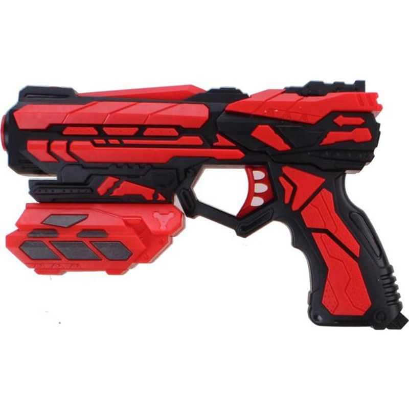 Foto van Tack pro pistool shooter i junior 18 cm zwart/rood 7-delig-delig