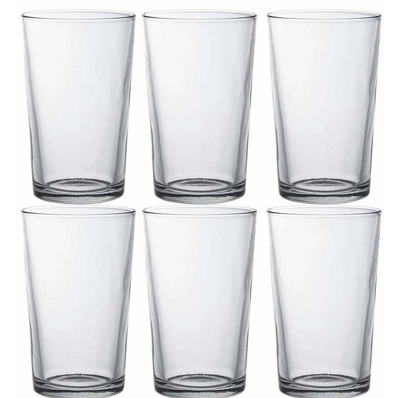 Foto van 6x drinkglazen/waterglazen transparant chope 280 ml - longdrinkglazen