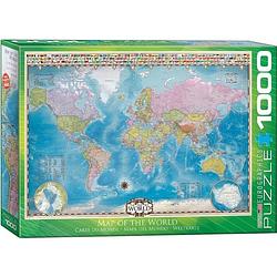 Foto van Eurographics map of the world (1000)