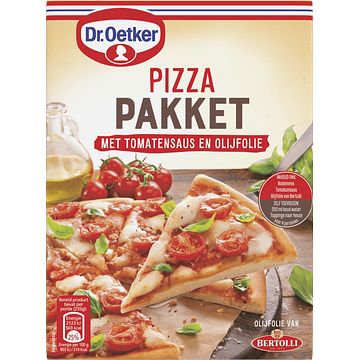 Foto van Dr. oetker pizza pakket met tomatensaus en olijfolie 615g bij jumbo