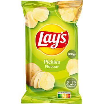 Foto van Lay's pickles augurk chips 200gr bij jumbo