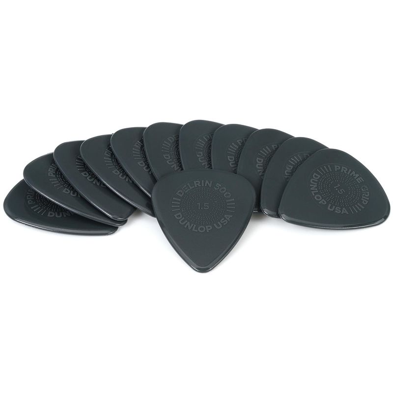 Foto van Dunlop 450p150 prime grip delrin 1.50mm plectrumset (12 stuks)