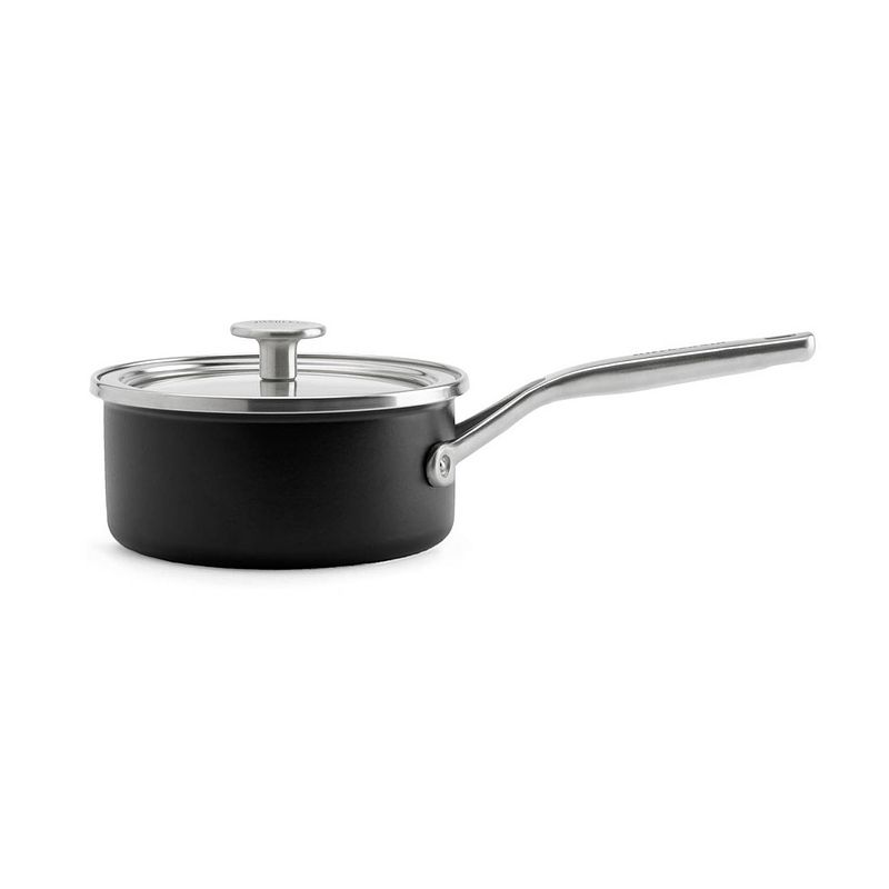 Foto van Kitchenaid steel core steelpan mat zwart 16cm