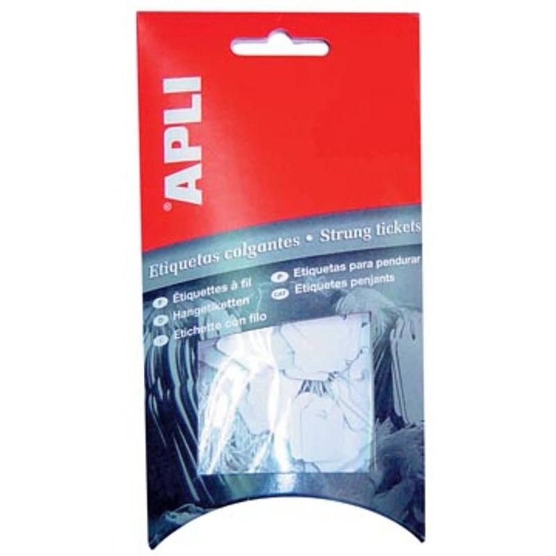 Foto van Apli draadetiketten ft 22 x 35 mm (b x h) (7011), etui van 100 stuks