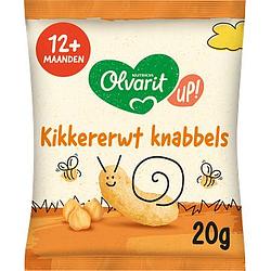 Foto van Olvarit up! kikkererwt knabbels 12+ maanden 20g bij jumbo