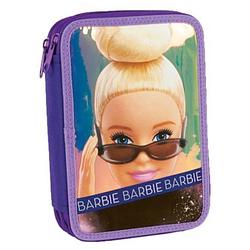 Foto van Barbie etui meisjes 15 x 18 cm polyester paars 27-delig