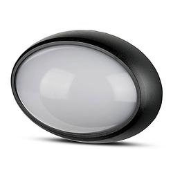 Foto van V-tac plafondlamp vt-8010 led ovaal 12w 6400k 840lm zwart