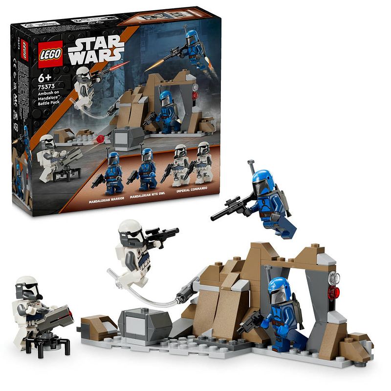 Foto van Lego star wars hinderlaag op mandalore battle pack 75373