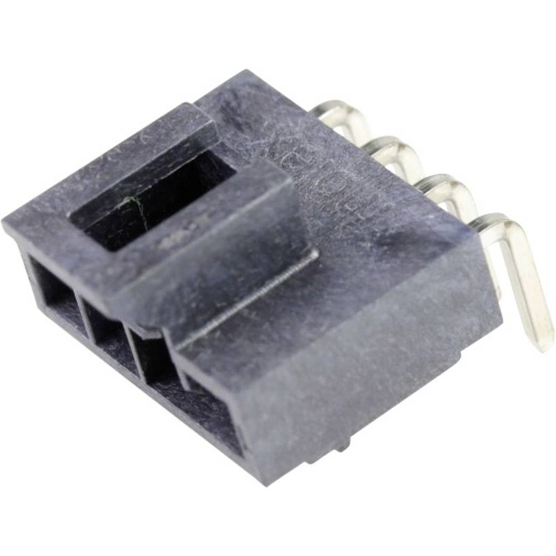 Foto van Molex 1053131104 female header, inbouw (standaard) totaal aantal polen 4 rastermaat: 2.5 mm 1 stuk(s) tray