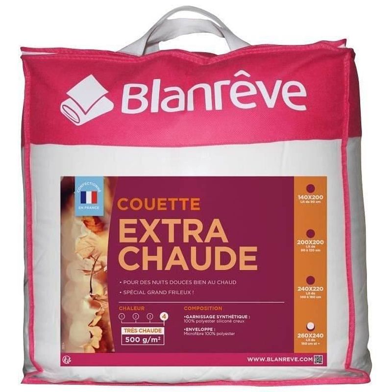 Foto van Blanreve extra warm microfiber dekbed - 240 x 260 cm - wit