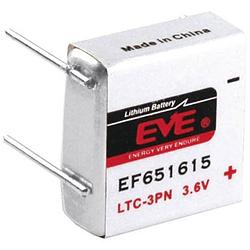 Foto van Eve ef651615 speciale batterij ltc-3pn u-soldeerpinnen lithium 3.6 v 400 mah 1 stuk(s)