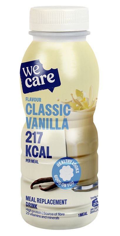 Foto van Wecare meal replacement drink classic vanilla