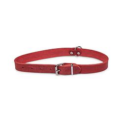 Foto van Dierenbenodigdheden vadigran halsband hond geolied leder rood 52cmx22mm l