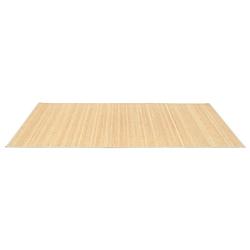 Foto van The living store bamboe tapijt - naturel - 150 x 200 cm - anti-slip onderkant