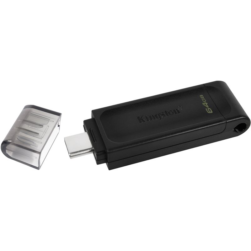 Foto van Kingston datatraveler 70 usb-c 3.2 gen 1 64gb usb stick