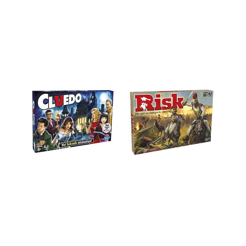 Foto van Spellenbundel - bordspellen - 2 stuks - cluedo & risk