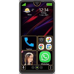 Foto van Beafon m6s simlock vrije senioren smartphone android 10 4g touchscreen 6,26”- 15,9 cm whatsapp sos knop neder