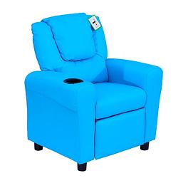 Foto van Kinderstoel - kinderzetel - kindersofa - kinderbankje - relaxstoel - blauw - 62 x 56 x 69 cm