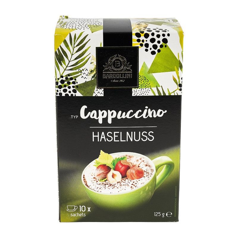 Foto van Bardollini cappuccino - hazelnoot - 10 zakjes