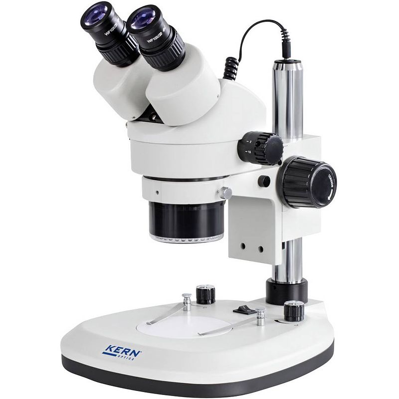 Foto van Kern optics ozl-46 stereo zoom microscoop binoculair opvallend licht, doorvallend licht