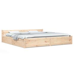 Foto van Vidaxl bedframe met lades 180x200 cm 6ft super king