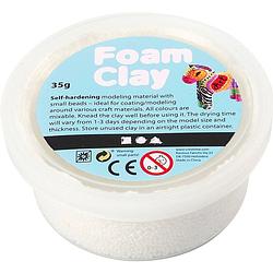 Foto van Foam clay klei wit 35 gram (78921)