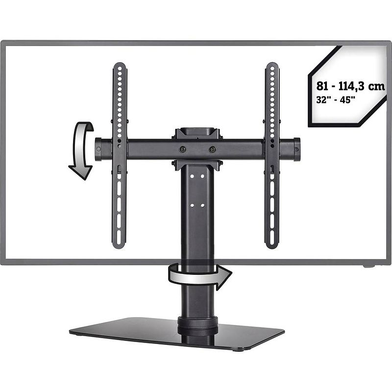 Foto van Speaka professional sp-tt-04 tv-voet 81,3 cm (32) - 114,3 cm (45) kantelbaar en zwenkbaar